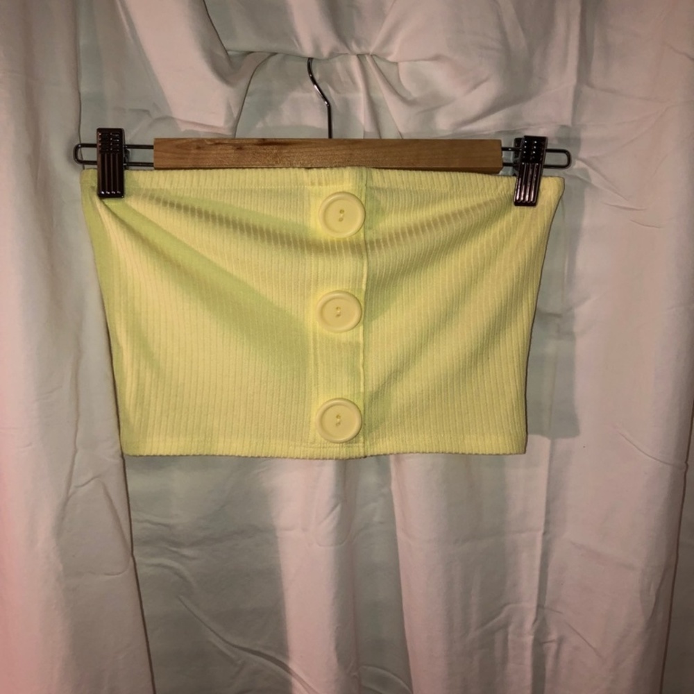 urban outfitters yellow tube top